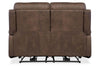 Image of Maxwell Bark "Quick Ship" ZERO GRAVITY Wall Hugger Power Leather Reclining Loveseat-OUR OF STOCK UNTIL 7/15/24