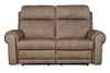 Image of Maxwell Camel "Quick Ship" ZERO GRAVITY Wall Hugger Reclining Leather Living Room Furniture Collection