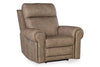 Image of Maxwell Camel "Quick Ship" ZERO GRAVITY Wall Hugger Reclining Leather Living Room Furniture Collection