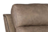 Image of Maxwell Camel Leather "Quick Ship" Wall Hugger 3-Way Power Recliner