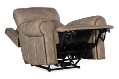 Maxwell Camel Leather "Quick Ship" Wall Hugger 3-Way Power Recliner