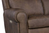 Image of Maxwell Bark 90" Inch "Quick Ship" ZERO GRAVITY Wall Hugger Power Leather Reclining Sofa-  OUT OF STOCK UNTIL 7/15/24