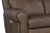 Image of Maxwell Bark 90" Inch "Quick Ship" ZERO GRAVITY Wall Hugger Power Leather Reclining Sofa