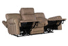 Image of Maxwell Camel 90" Inch "Quick Ship" ZERO GRAVITY Wall Hugger Power Leather Reclining Sofa