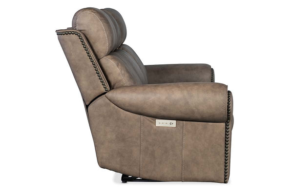 Maxwell Camel "Quick Ship" ZERO GRAVITY Wall Hugger Reclining Leather Living Room Furniture Collection