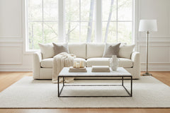 Ely 97 Inch "Quick Ship" Fabric Upholstered 2 Cushion Sofa
