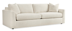 Ely 97 Inch "Quick Ship" Fabric Upholstered 2 Cushion Sofa