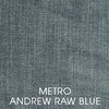 Image of Armstrong Raw Blue "Quick Ship" Fabric Chesterfield Sofa Collection