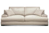 Image of Metropolitan 94 Inch Modern Leather Two Cushion Wide Track Arm Sofa