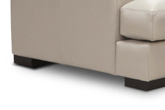 Metropolitan 94 Inch Modern Leather Two Cushion Wide Track Arm Sofa