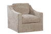 Image of Mia Driftwood "Quick Ship" Slipcovered SWIVEL Accent Chair