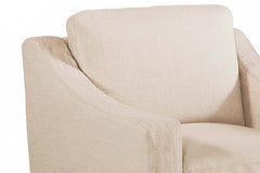 Mia Ash "Quick Ship" Slipcovered SWIVEL Accent Chair
