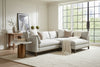 Image of Mila Two Piece Bench Cushion Contemporary Sectional Sofa