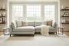 Image of Mila Two Piece Bench Cushion Contemporary Sectional Sofa