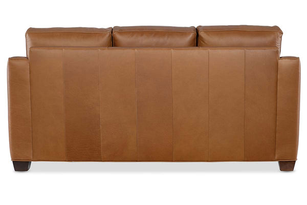 Miles 80 Inch Apartment Three Cushion Pillow Back Leather Sofa