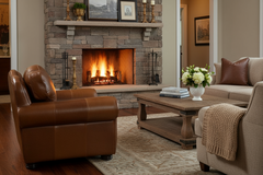 Milo Traditional Leather Club Chair With Nailheads