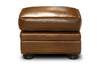 Image of Milo Leather Pillow Top Footstool Ottoman