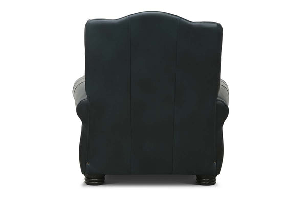 Milo Traditional Leather Rolled Arm Club Chair Recliner