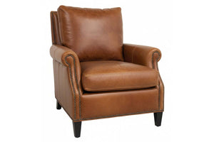 Mimi Leather Pillow Back Accent Chair