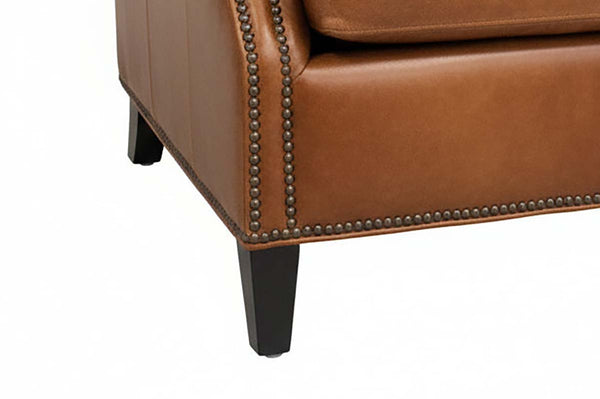 Mimi Leather Pillow Back Accent Chair