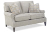 Image of Miranda 60 Inch 8-Way Hand Tied Transitional Fabric Loveseat With Inset Rolled Arms