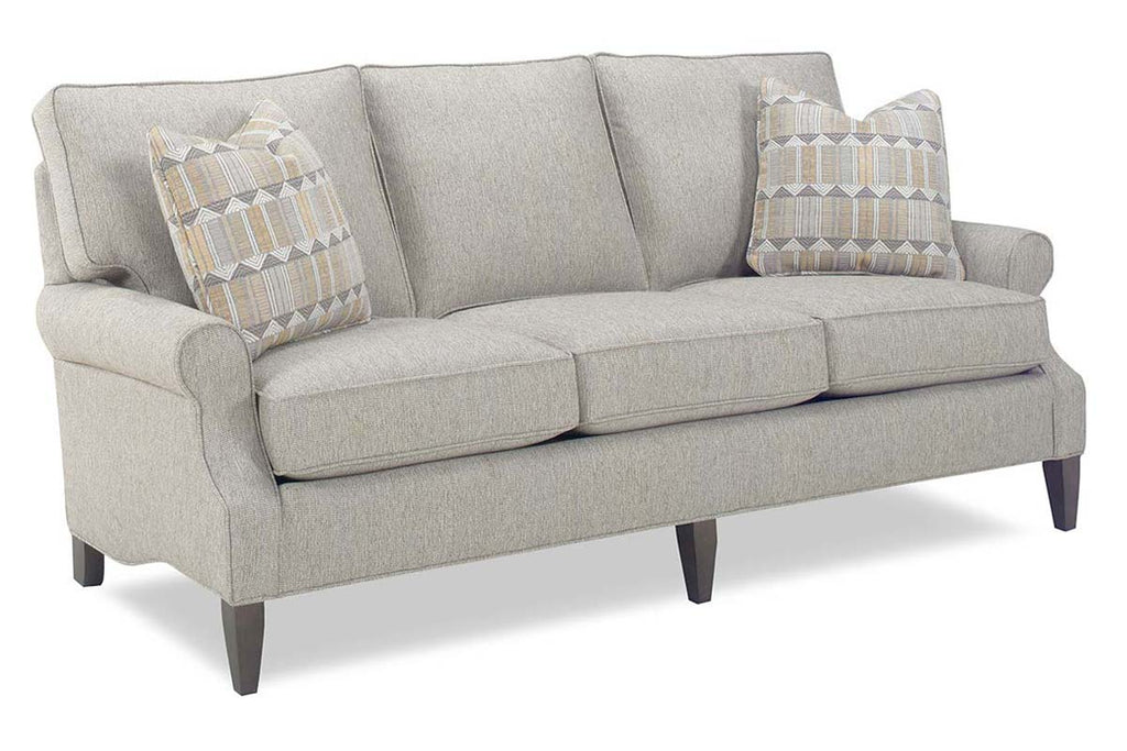 Miranda 8-Way Hand Tied Transitional Inset Rolled Arm Studio Sofa Coll