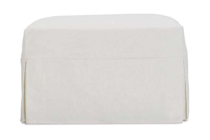 Missy "Designer Style" Glider Slipcovered Footstool Ottoman
