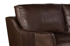 Murray 102 Inch Contemporary Curved Conversation Leather Sofa