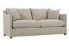 Image of Nash 82 Inch Two Cushion Or Single Bench Seat Fabric Apartment Sofa