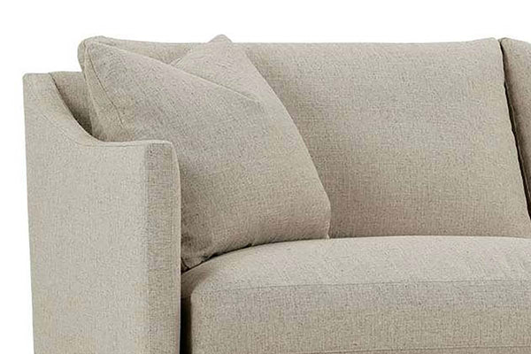 Nash 82 Inch Two Cushion Or Single Bench Seat Fabric Apartment Sofa