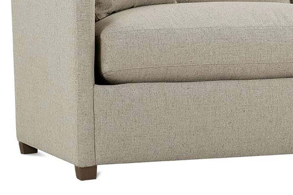Nash 82 Inch Two Cushion Or Single Bench Seat Fabric Apartment Sofa