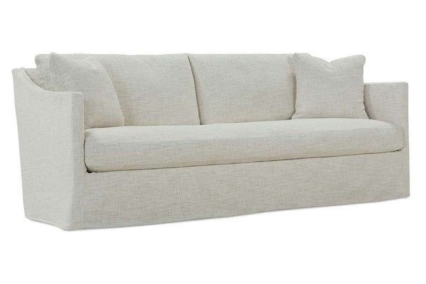 Nash 82 Inch Track Arm Single Bench Cushion Fabric Slipcovered Sofa