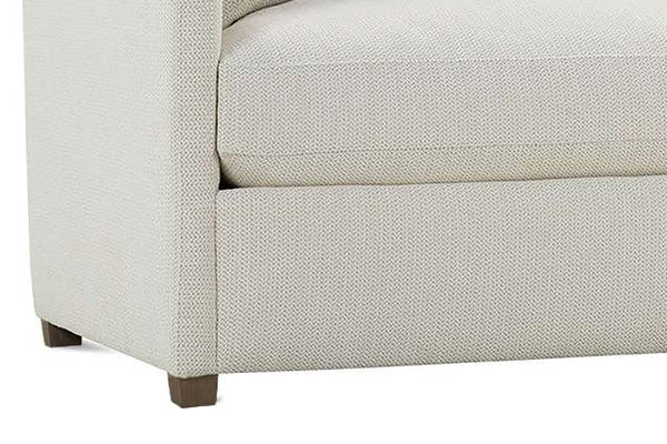 Nash 82 Inch Two Cushion Or Single Bench Seat Fabric Apartment Sofa