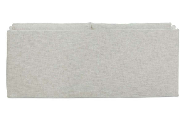 Nash II 92 Inch Sloping Track Arm Two Seat Cushion Fabric Slipcovered Couch