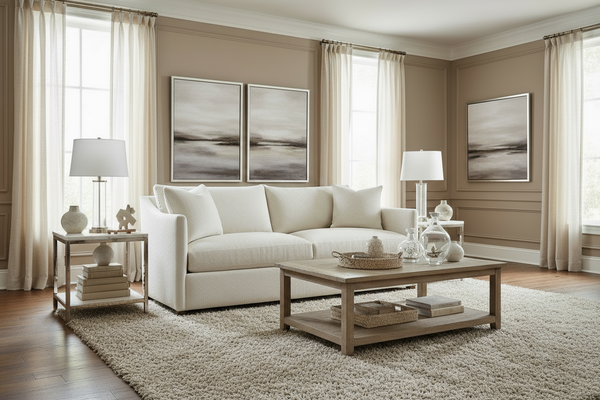 Nash 92 Inch Two Cushion Or Single Bench Seat Fabric Apartment Sofa