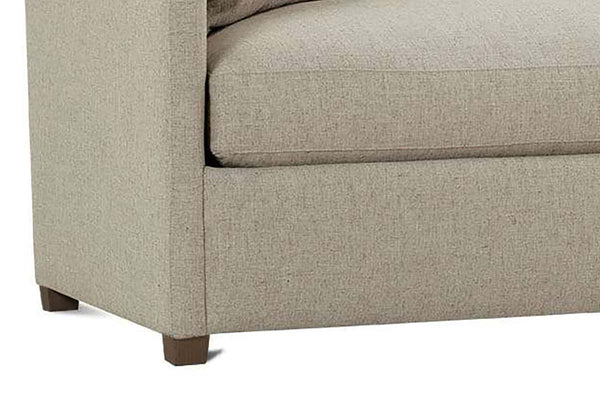 Nash 92 Inch Two Cushion Or Single Bench Seat Fabric Apartment Sofa
