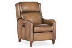 Nate Nature Dual Power "Quick Ship" Leather Transitional Recliner