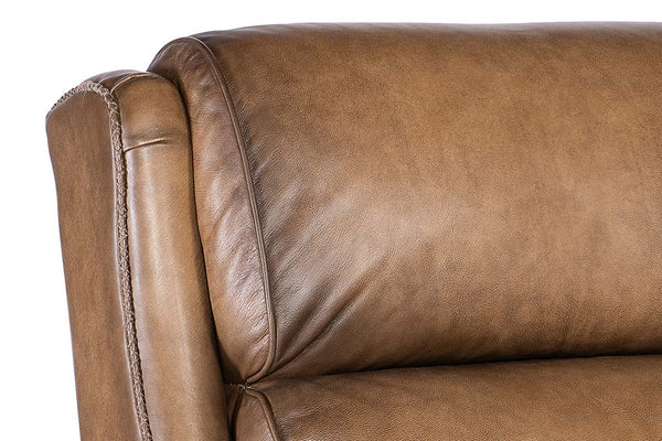 Nate Nature Dual Power "Quick Ship" Leather Transitional Recliner