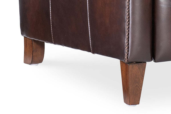 Nate Vortex Dual Power "Quick Ship" Leather Transitional Recliner