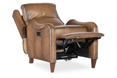 Nate Nature Dual Power "Quick Ship" Leather Transitional Recliner