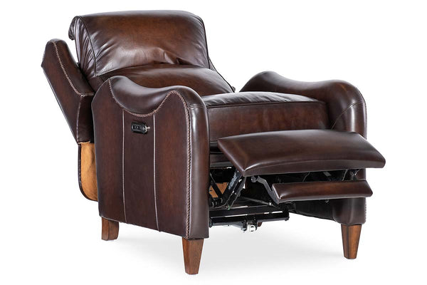Nate Vortex Dual Power "Quick Ship" Leather Transitional Recliner