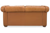 Newcastle Caramel "Quick Ship" Wall Hugger Power Leather Reclining Loveseat