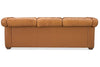 Image of Newcastle Caramel "Quick Ship" Reclining Chesterfield Leather Furniture Collection
