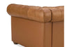 Newcastle Caramel 94 Inch "Quick Ship" Wall Hugger Power Leather Reclining Sofa