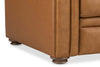 Newcastle Caramel 94 Inch "Quick Ship" Wall Hugger Power Leather Reclining Sofa
