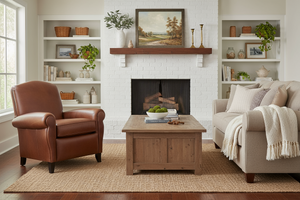 Newport Retro Leather Club Chair