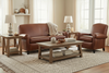 Image of Newport Retro Leather Apartment Sofa Collection