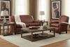 Image of Newport Retro Leather Apartment Sofa Collection