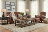 Image of Newport Retro Leather Apartment Sofa Collection