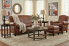 Image of Newport Retro Leather Apartment Sofa Collection